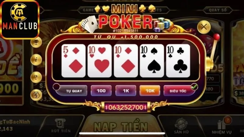 Mini poker – Xả stress, gom thưởng cực vui 3 Các lựa chọn hàng đầu