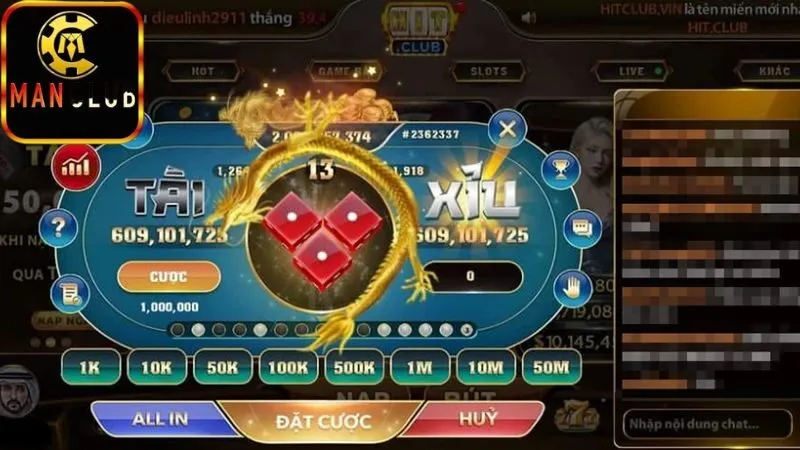 Chiến thuật chơi tài xỉu ManClub hiệu quả